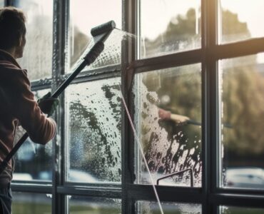 professional cleaning window